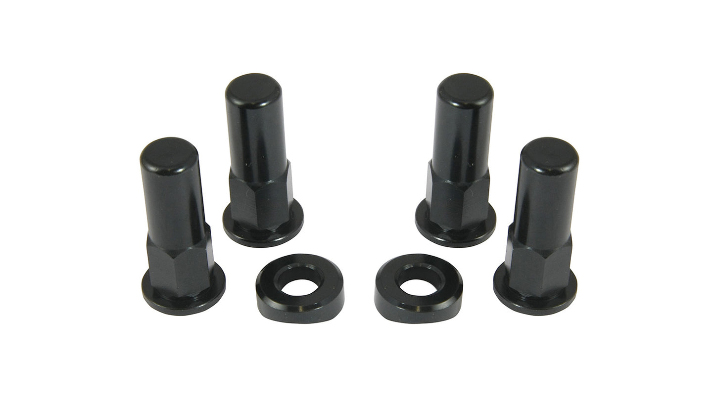 Bike It Black Rim Lock Nut Kit