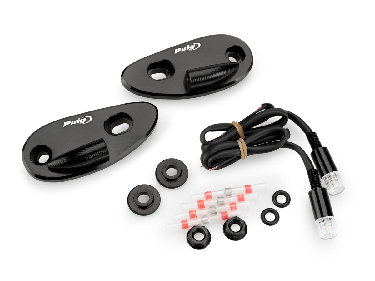 Puig Rearview Mirror Caps with Tab LED Indicators