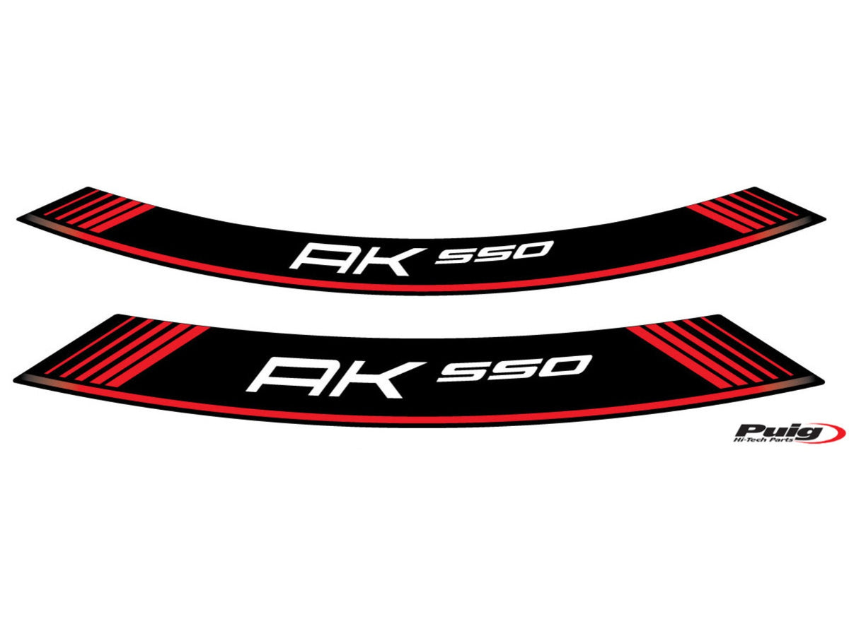 Wheel Rim Stickers - Red