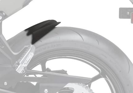 Hugger Extension Matte Black Kawasaki Z650 '17-, Z650RS '21-, Ninja 650 '17- '24