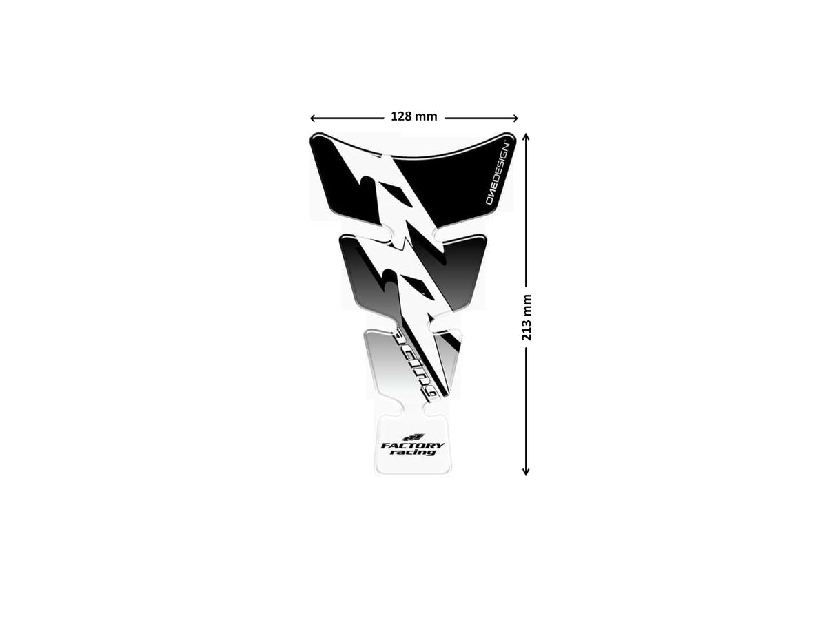 Puig Spirit Tank Pad With Model Logo (Black)