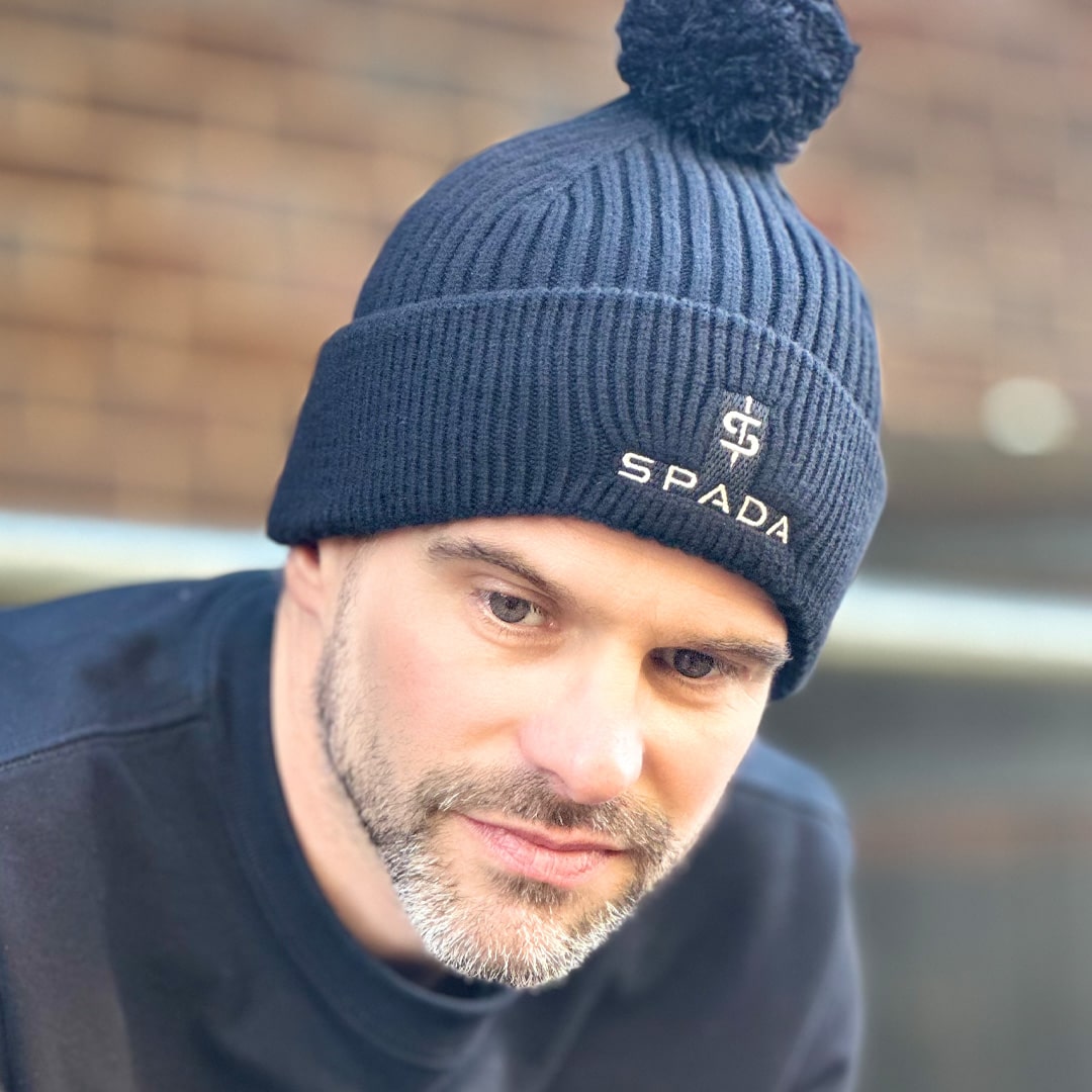 Spada Bobble Beanie Black