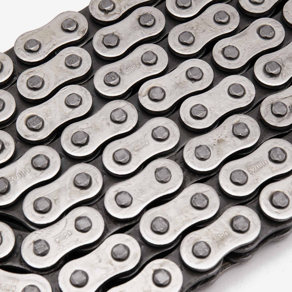 CMPO Motorcycle O-Ring Drive Chain 520-110 Black 3