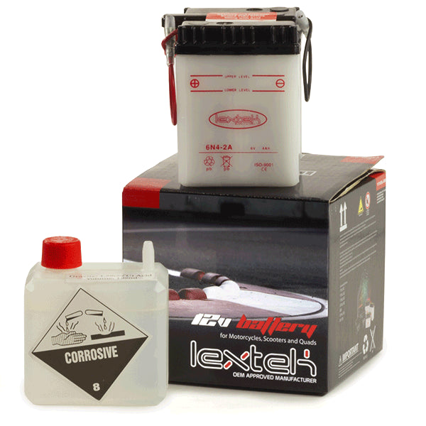 Lextek Motorcycle Battery 6N4-2A