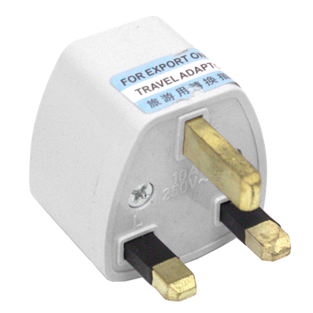 EU Plug to UK Socket Mains Adaptor 2