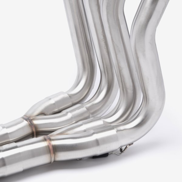 Lextek Stainless Steel SP9C Gloss Carbon Fibre Exhaust System 300mm for Suzuki GSX-S 1000 (21-24)