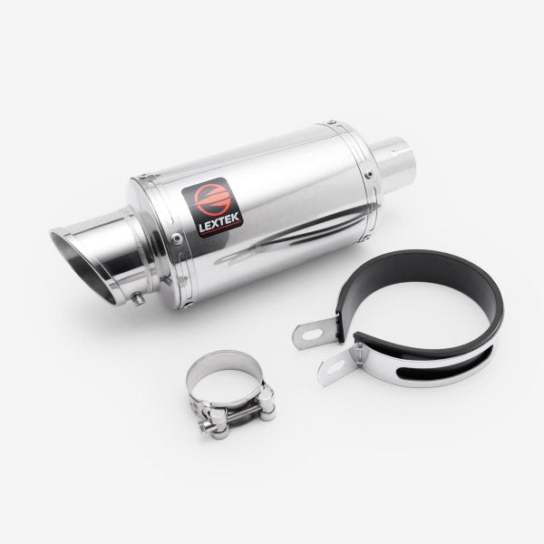 Lextek Stainless Steel YP4 S/Steel Stubby Exhaust System 200mm for Suzuki GSX-S 1000 (21-24)