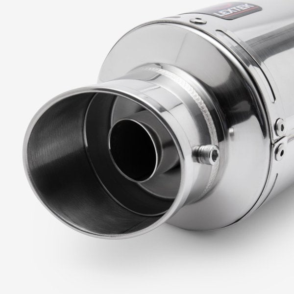 Lextek Stainless Steel YP4 S/Steel Stubby Exhaust System 200mm for Suzuki GSX-S 1000 (21-24)