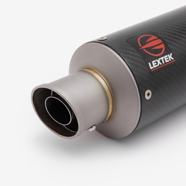 Lextek Stainless Steel GP8C Carbon Fibre GP Stubby Exhaust System 240mm