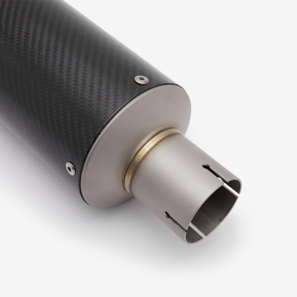 Lextek Stainless Steel GP8C Carbon Fibre GP Stubby Exhaust System 240mm