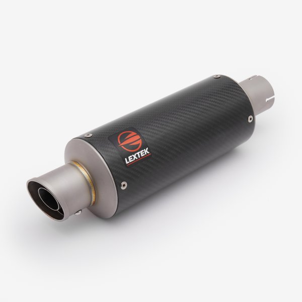 Lextek Stainless Steel GP8C Carbon Fibre GP Stubby Exhaust System 240mm