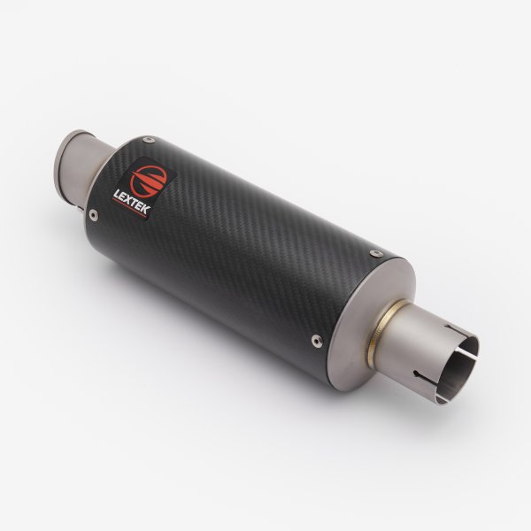 Lextek Stainless Steel GP8C Carbon Fibre GP Stubby Exhaust System 240mm