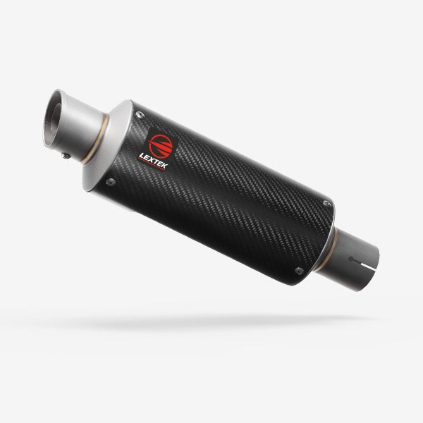 Lextek Stainless Steel GP8C Carbon Fibre GP Stubby Exhaust System 240mm
