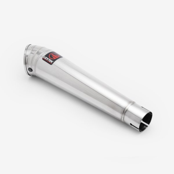 Lextek Stainless Steel MP4 S/Steel Megaphone Exhaust System 300mm for Suzuki GSX-S 1000 (21-24)