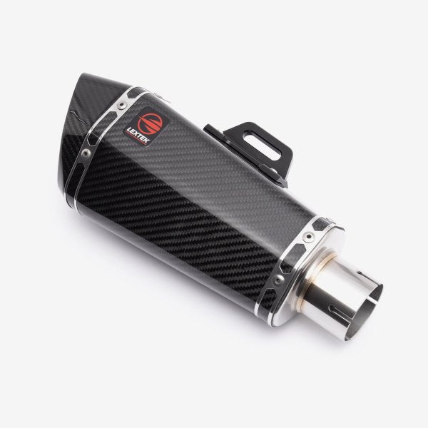 Lextek Stainless Steel XP8C Carbon Fibre Exhaust System 210mm for Suzuki GSX-S 1000 (21-24)