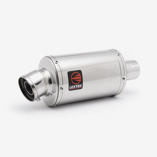 Lextek Stainless Steel OP4 Polished S/Steel Exhaust System 200mm for Suzuki GSX-S 1000 (21-24)