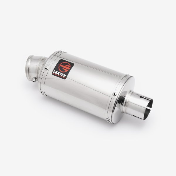 Lextek Stainless Steel OP4 Polished S/Steel Exhaust System 200mm for Suzuki GSX-S 1000 (21-24)