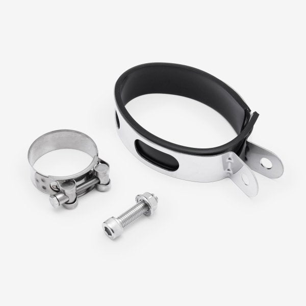 Lextek Stainless Steel RP1 Gloss S/Steel Oval Exhaust System 400mm for Suzuki GSX-S 1000 (21-24)