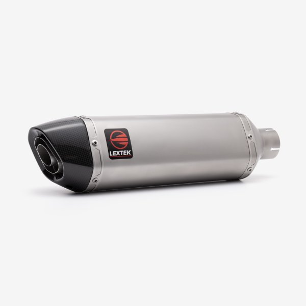 Lextek Stainless Steel VP1 Matt S/Steel Exhaust System 300mm for Suzuki GSX-S 1000 (21-24)