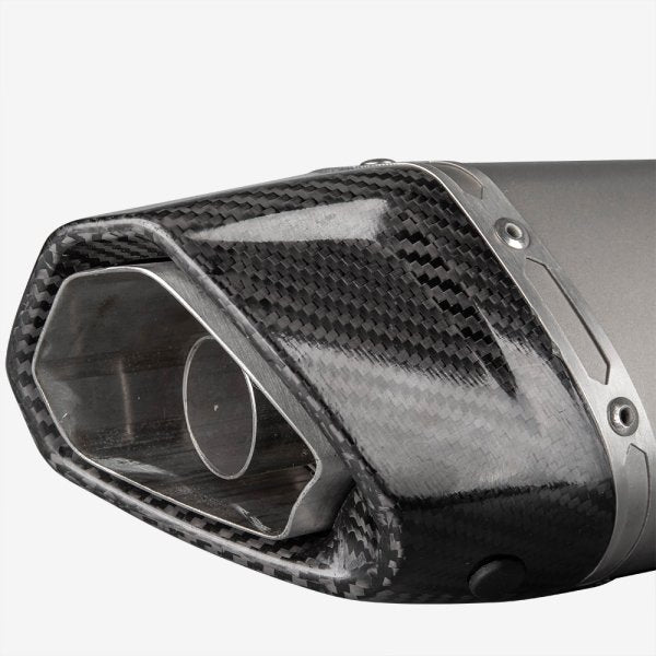 Lextek Stainless Steel SP5 Matt Stainless Steel Exhaust System 200mm for Suzuki GSX-S 1000 (21-24)