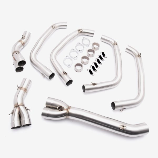 Black Exhaust System inc 500mm S/S silencer for Suzuki GSXR 600 (88)