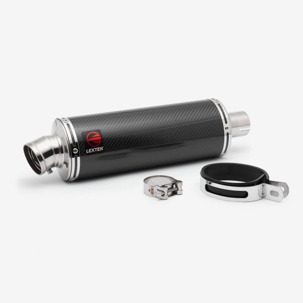 Lextek Carbon Fibre Carbon Fibre OP8C 350mm Exhaust System for Triumph Tiger 1200 (12-21)