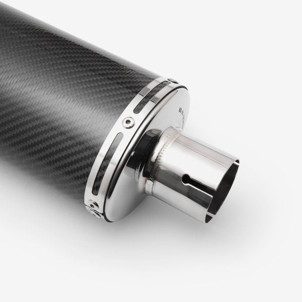 Lextek Carbon Fibre OP8C Matt S/Steel Exhaust System 350mm for Suzuki GSX-S 1000 (21-24)