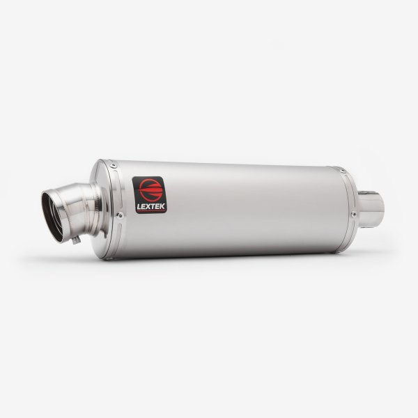 Lextek Stainless Steel OP1 Matt S/Steel Exhaust System 350mm for Suzuki GSX-S 1000 (21-24)