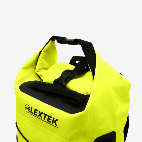 Lextek Waterproof Dry Bag Backpack 30Litre Fluorescent Yellow