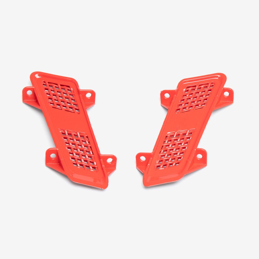 Pair Of Glossy Red Grill panel