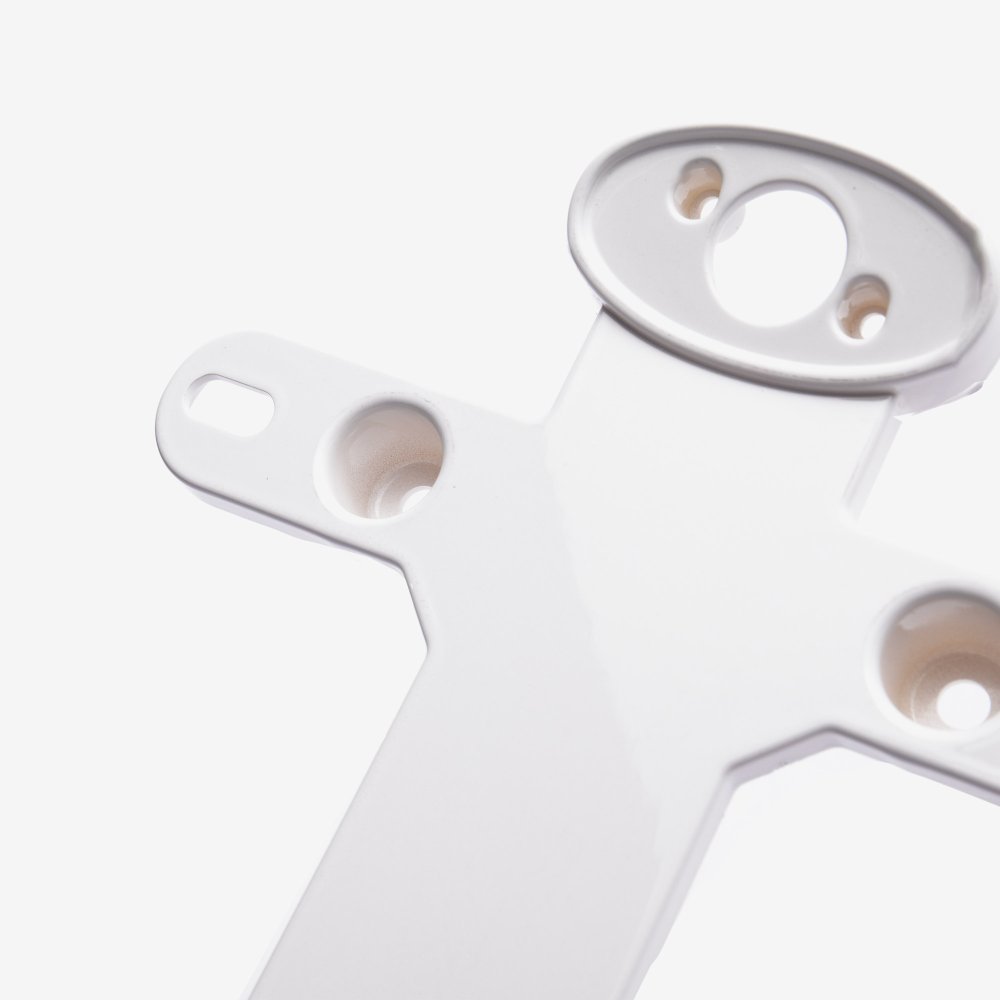 Number Plate / License Bracket (Rear) Front Part White 2