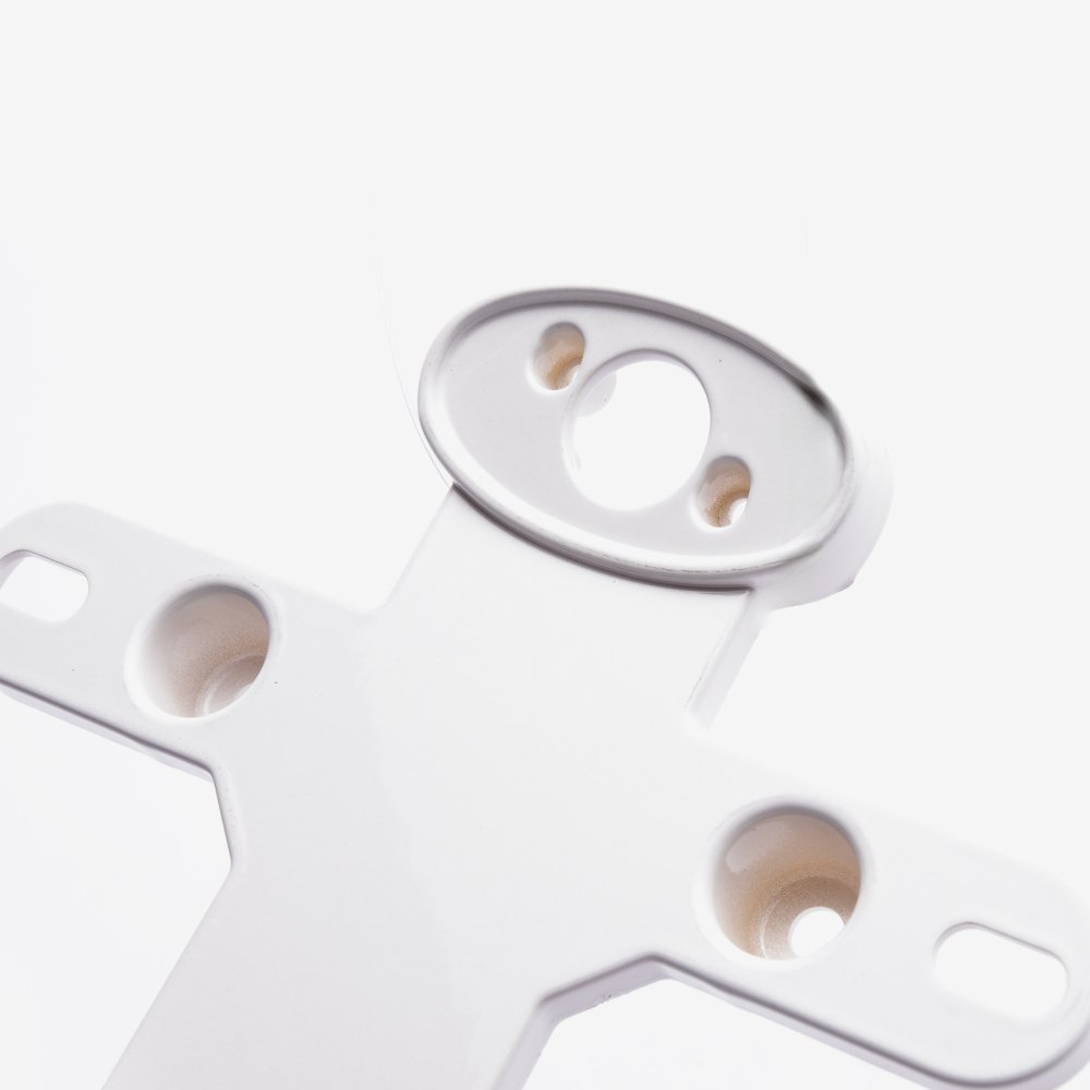 Number Plate / License Bracket (Rear) Front Part White 3