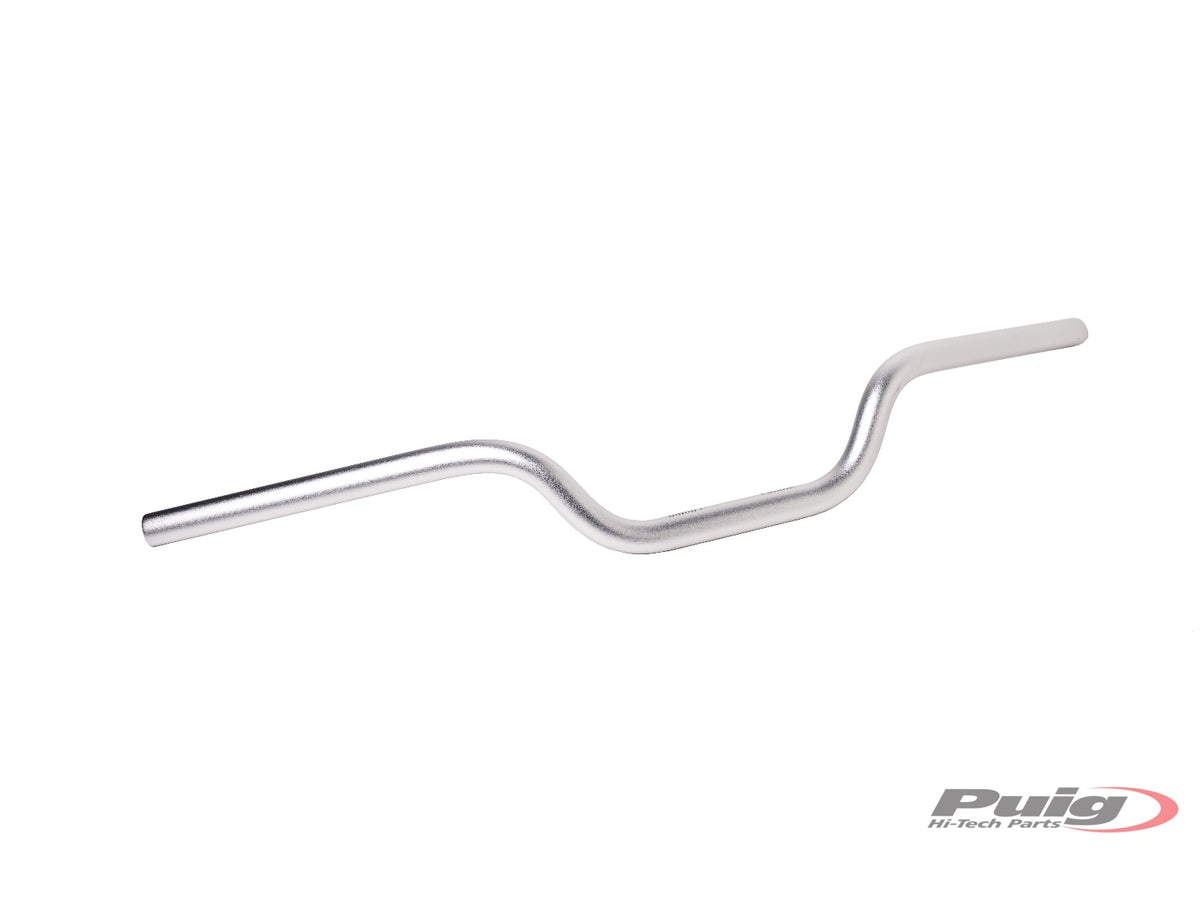22mm Round Handlebar - Max Height 76mm - Silver