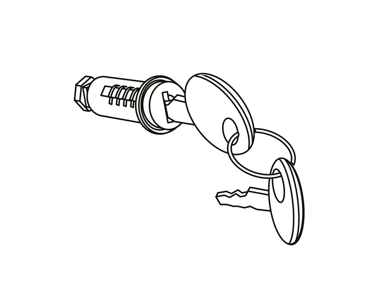 Top Box Replacement Lock And Key (SH48 - SH59)