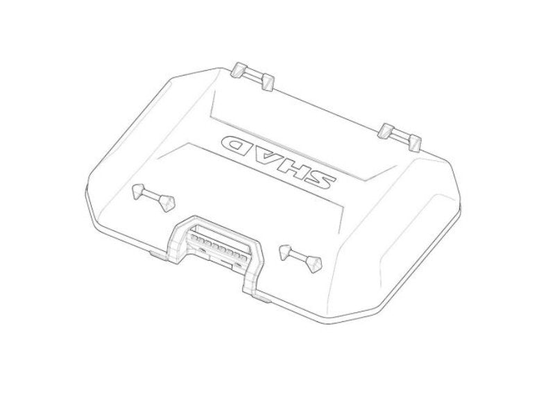 SHAD Black Aluminium Cover for Terra Top Box TR37/ TR48