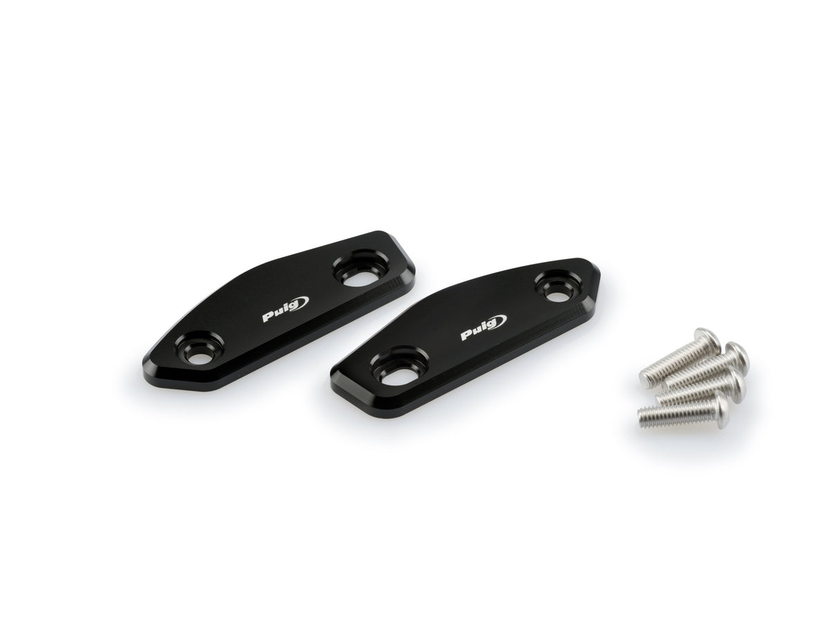 Puig Mirror Screw Caps (Black)