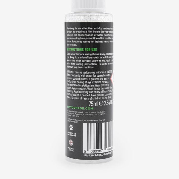 Motoverde Fog-Away 75ml for Motorcycle