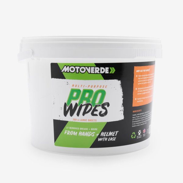 Motoverde Pro-Wipes 150 x Wipes for Motorcycle