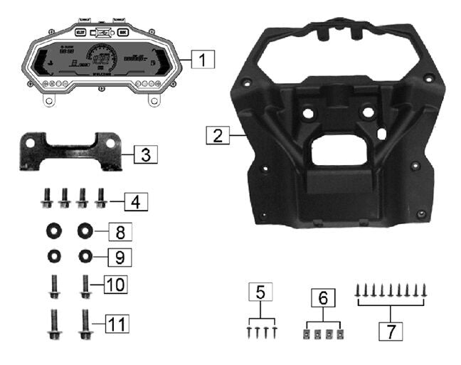 Lexmoto	RX1 125 E55 [ZS125-86C-E55] Speedo Assembly