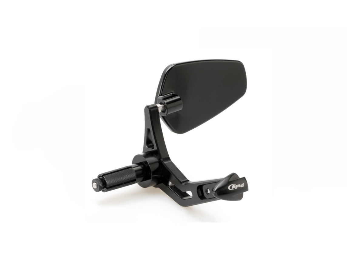 Clutch Lever Protector (Blue) With Mirror Pro - Black