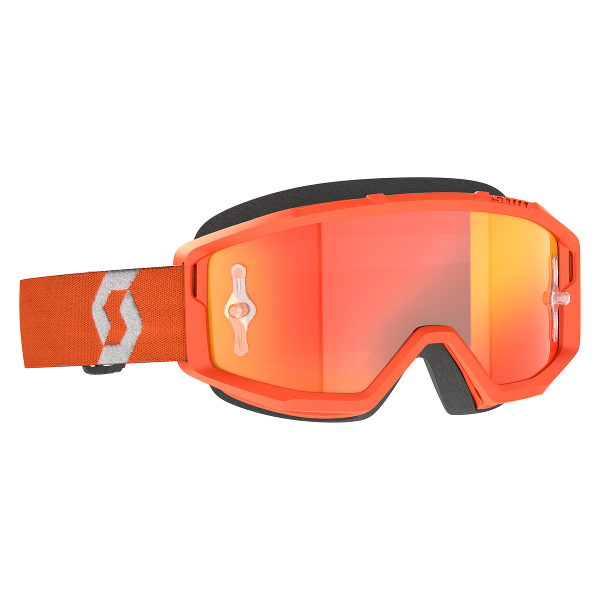 Primal Chrome Orange / White MX Goggle - 390038ORG - Image 01