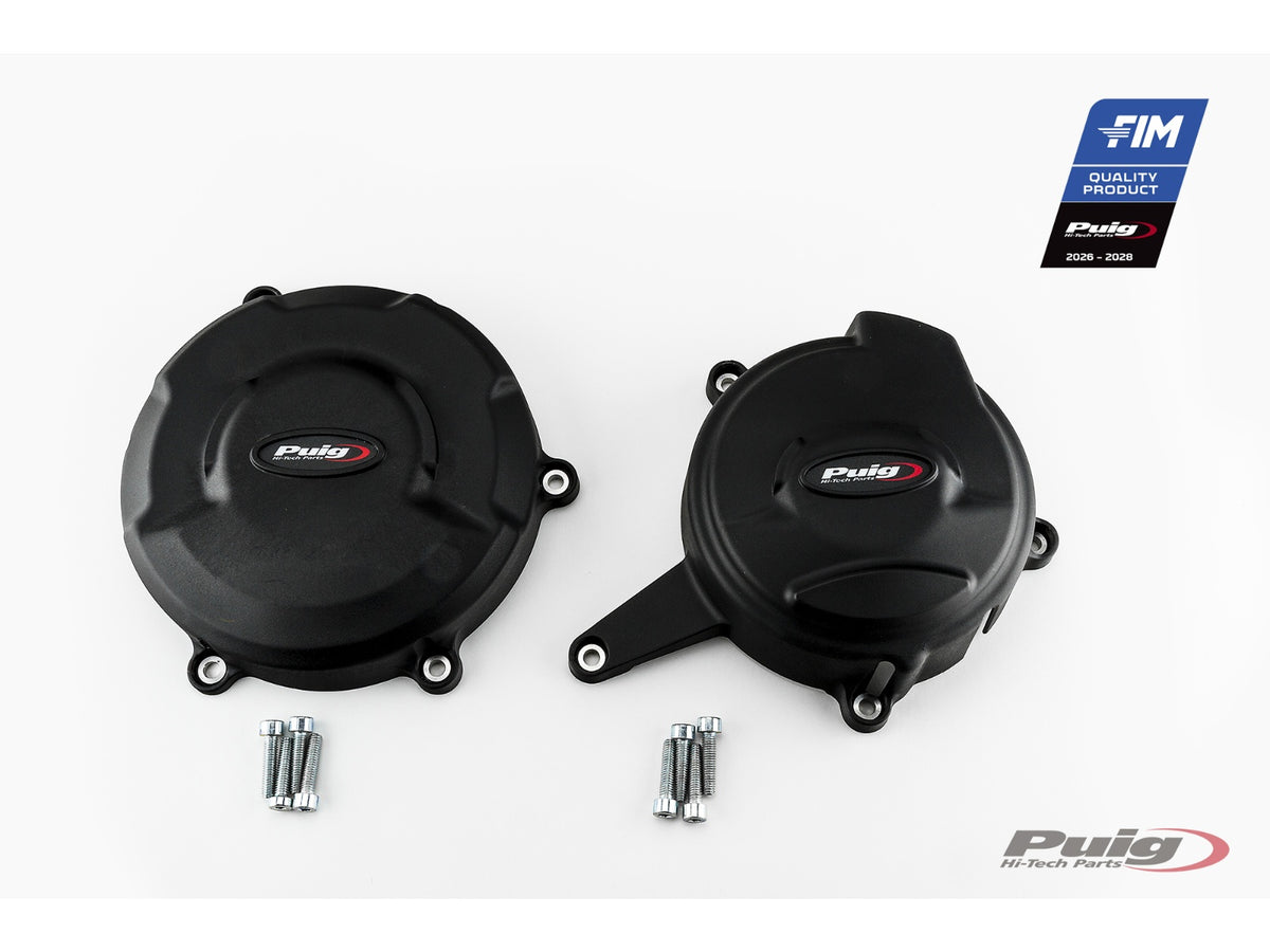 Puig Engine Covers FIM Race Certified (Black)