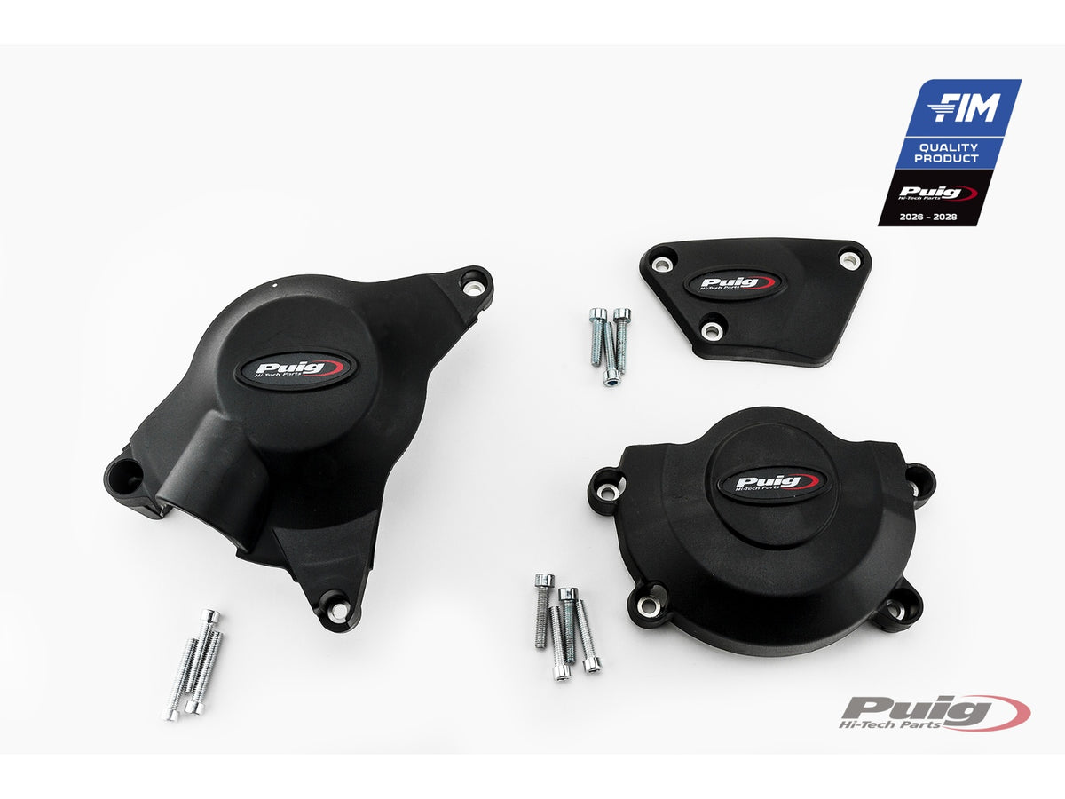 Puig Engine Covers FIM Race Certified (Black)