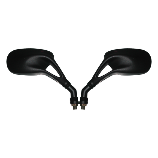 Hi Level Mirrors 10mm Black Rectangle L & R Sports Yam