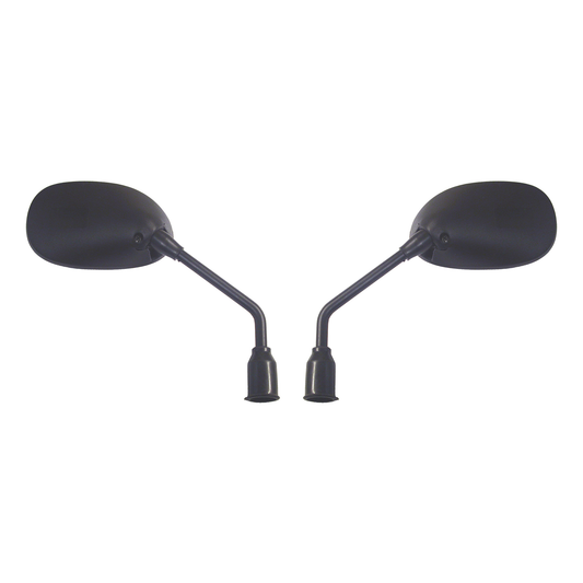 Hi Level Mirrors 10mm Black Rectangle L & R Sports Long
