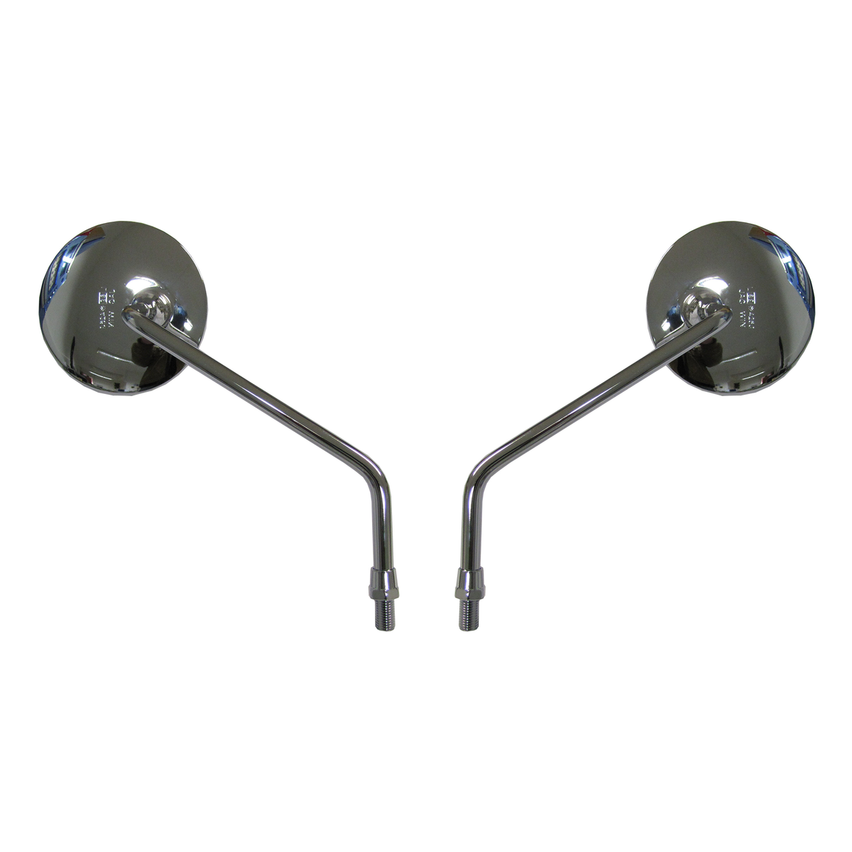 Mirrors 10mm Chrome Round L & R Early Yamaha - 611350 - Image 01