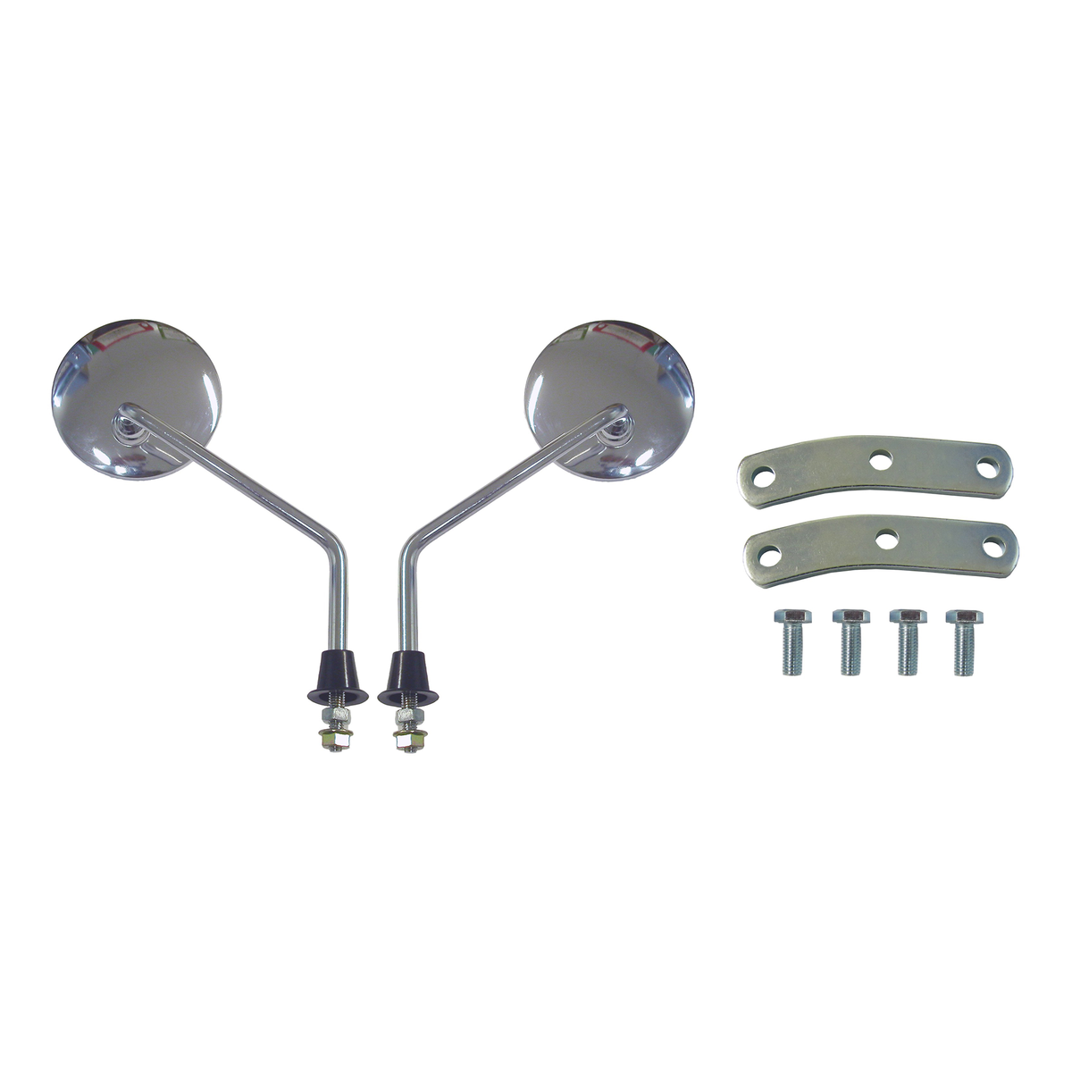 Mirrors 10mm Chrome Round L & R Vespa PX - 611370 - Image 02