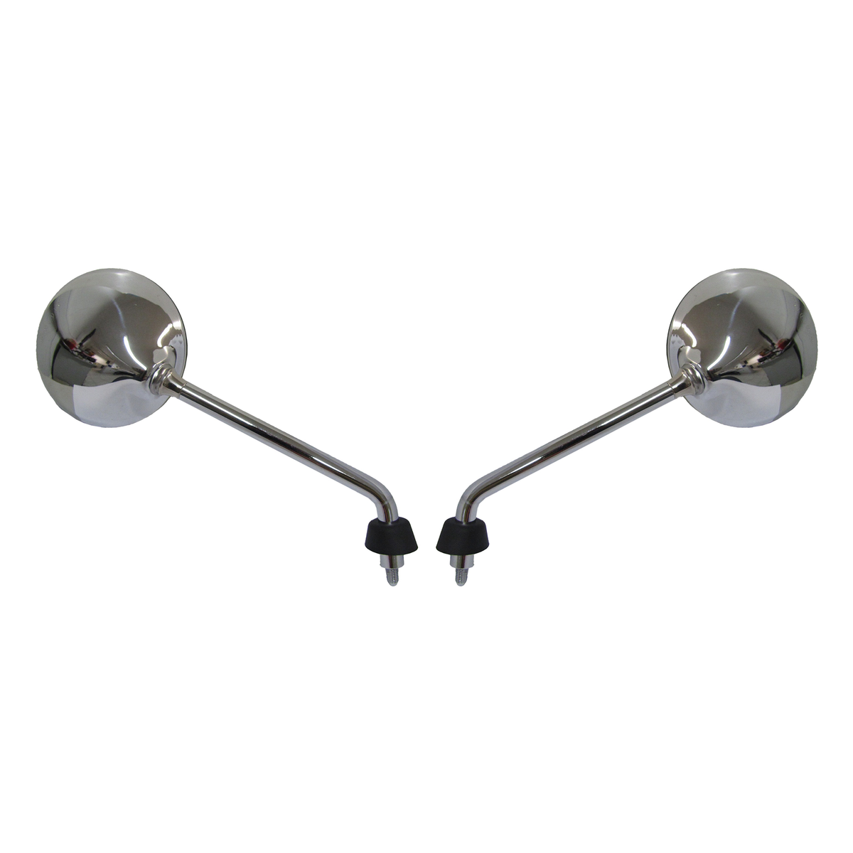 Mirrors 8mm Chrome Round L & R Vespa LX50/125/150 - 611421 - Image 01