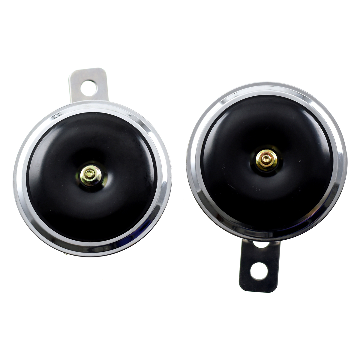 Horn 12 Volt 116 db C-Mex Black Outer ⌀ 75mm - 611557 - Image 01