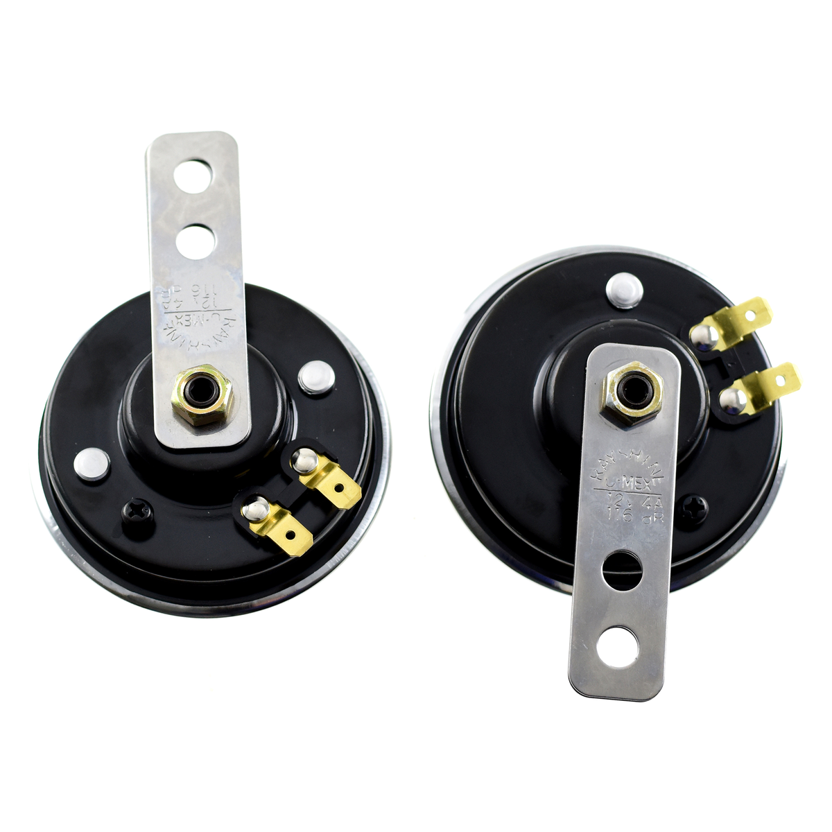 Horn 12 Volt 116 db C-Mex Black Outer ⌀ 75mm - 611557 - Image 02